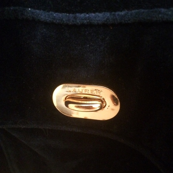 Navy Velvet Ralph Lauren Hooded Sweater - Picture 3 of 4